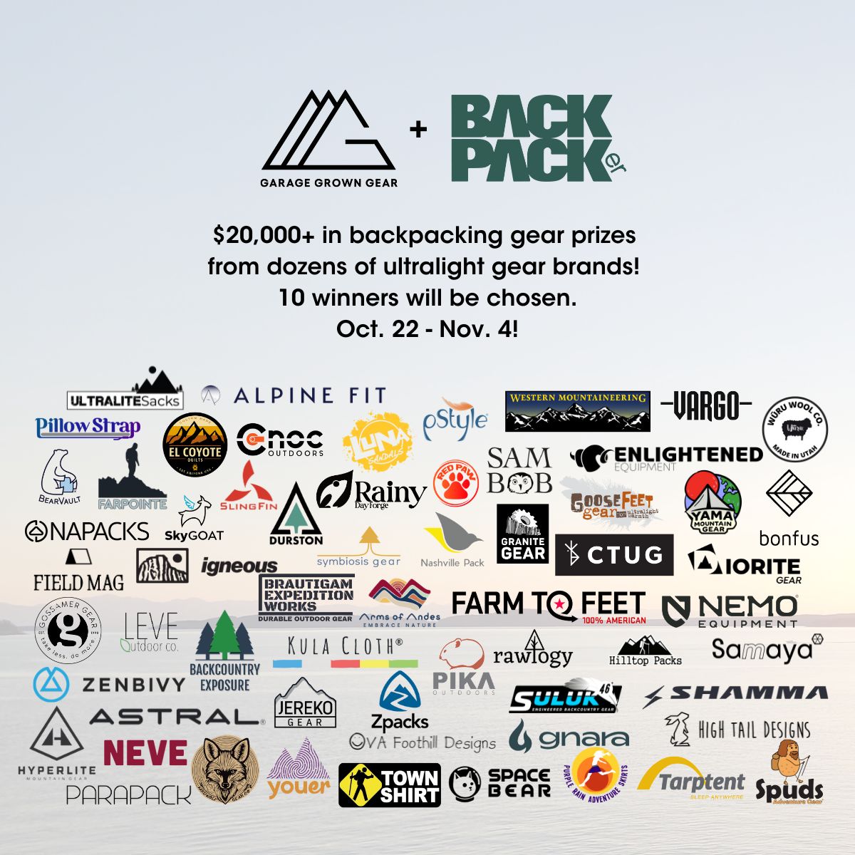 Some folks won some awesome gear in the Cottage Gear Giveaway