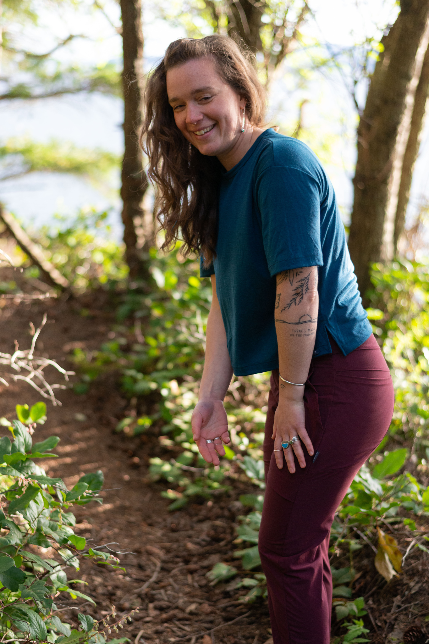Merino Wool Travel T-Shirt - Outer Coast Blue
