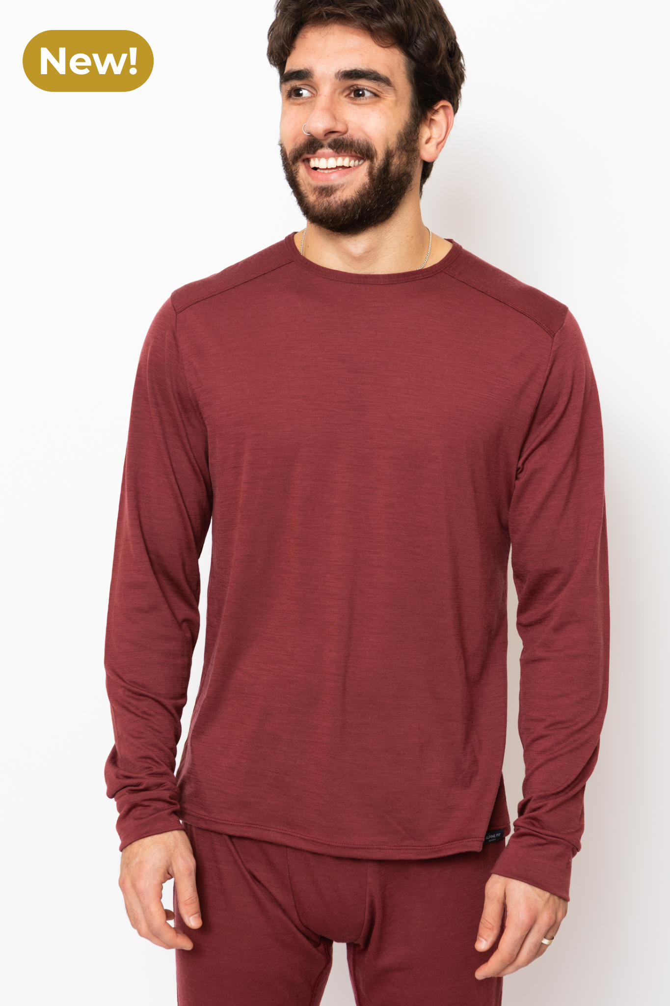Men's Merino Wool Long Sleeve