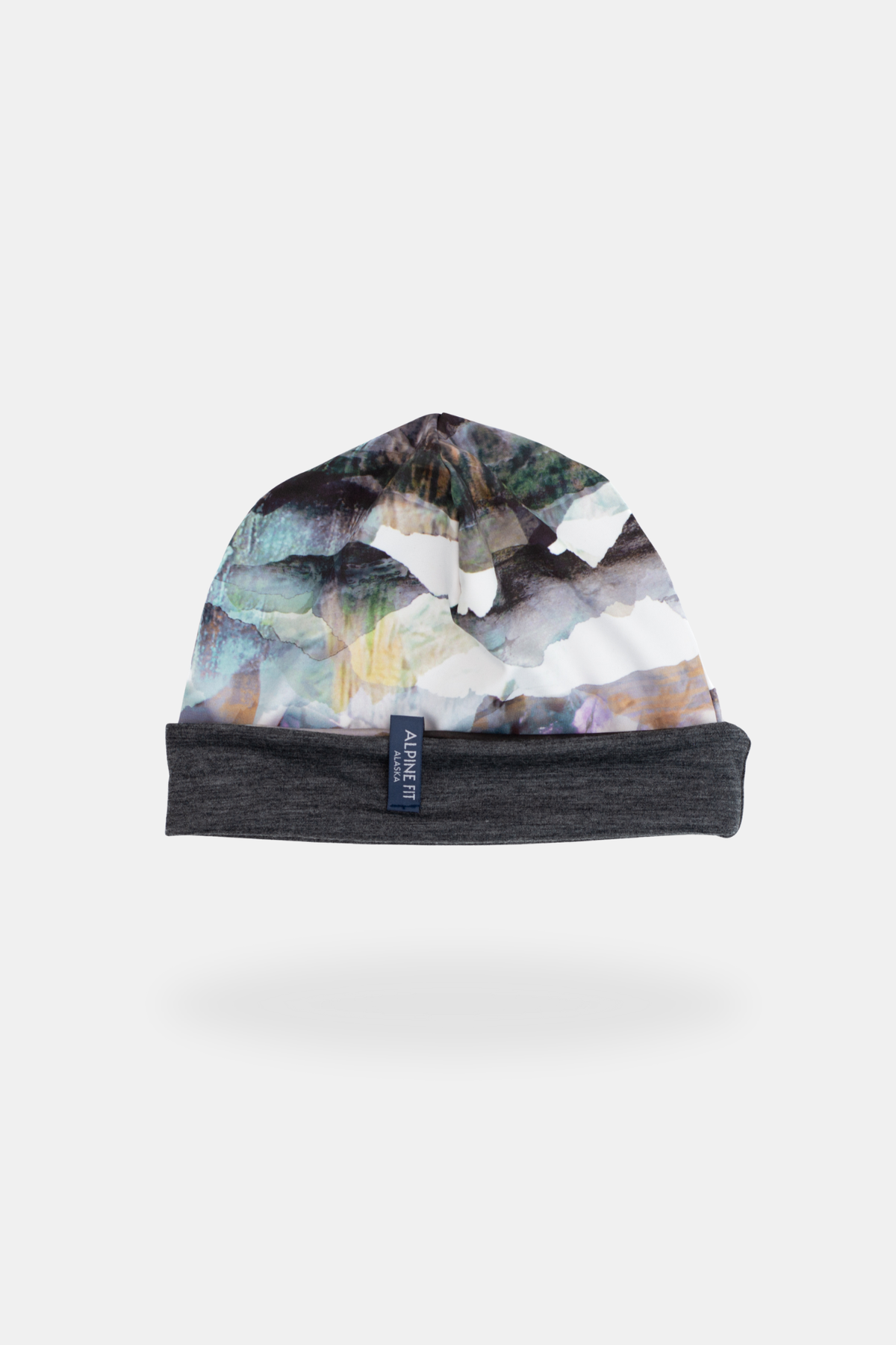 Alpine fit Go all winter merino wool lined hat chugach dusk folded image