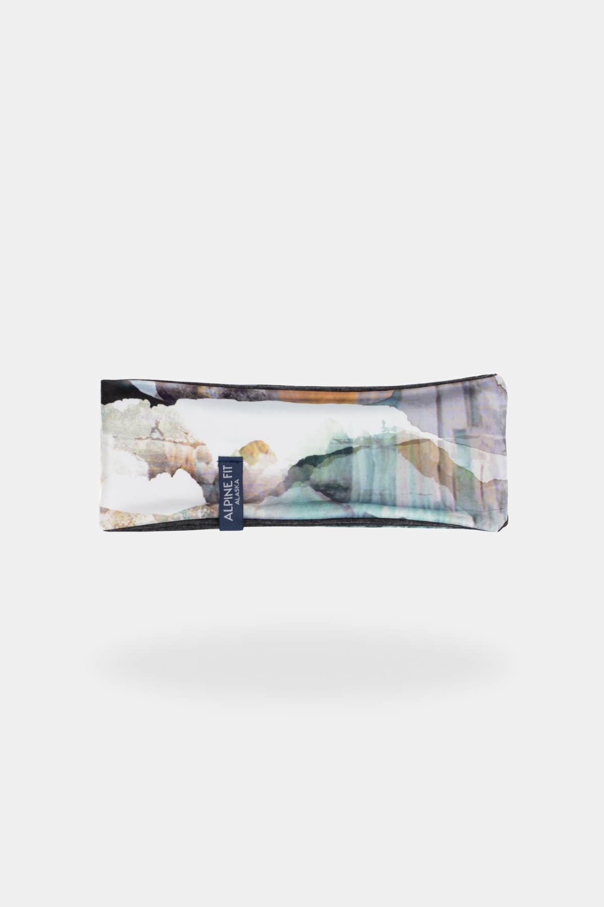 Alpine fit Merino wool lined headband chugach dusk front image