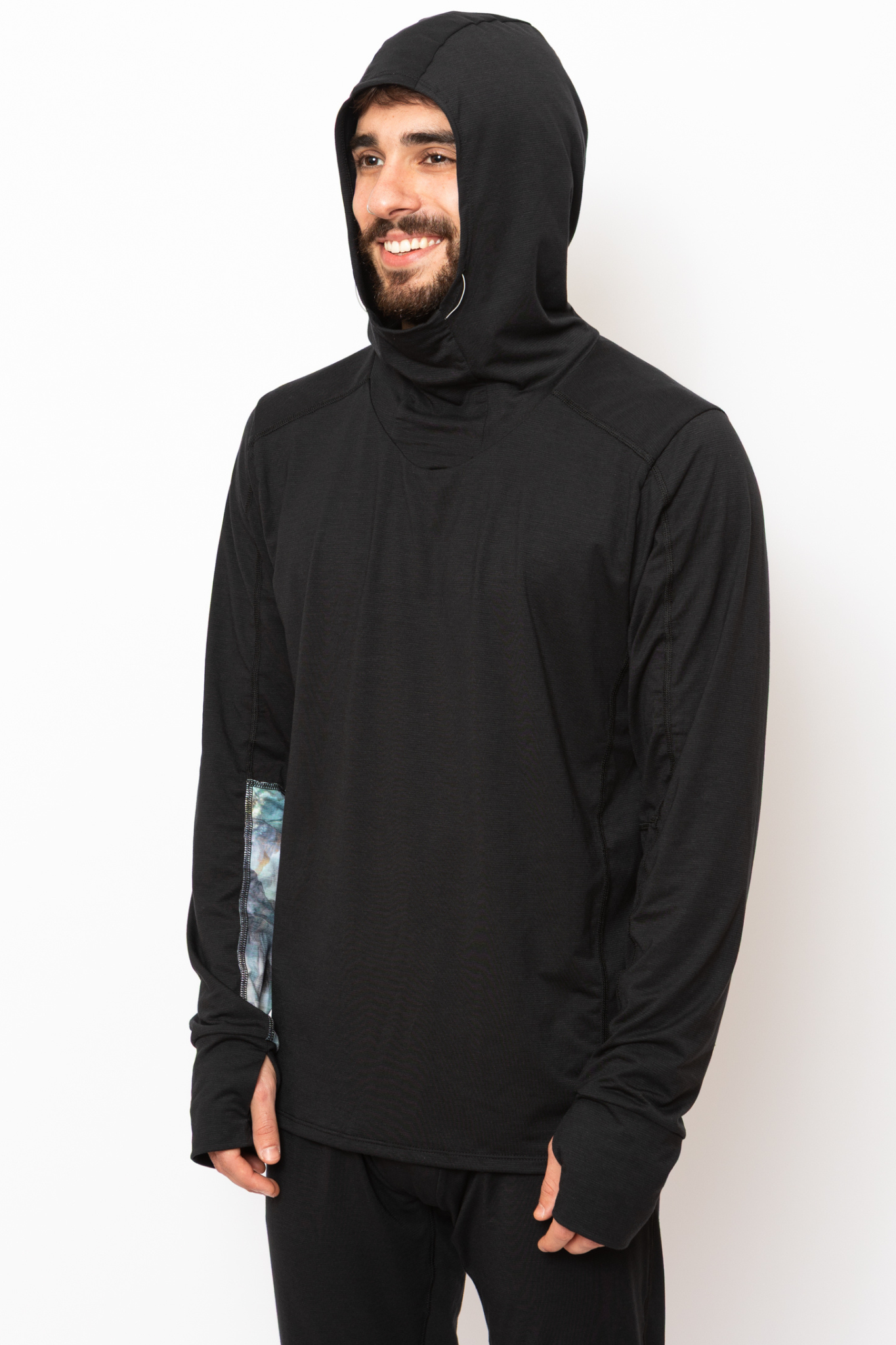 Men's Hooded Treeline Long Sleeve