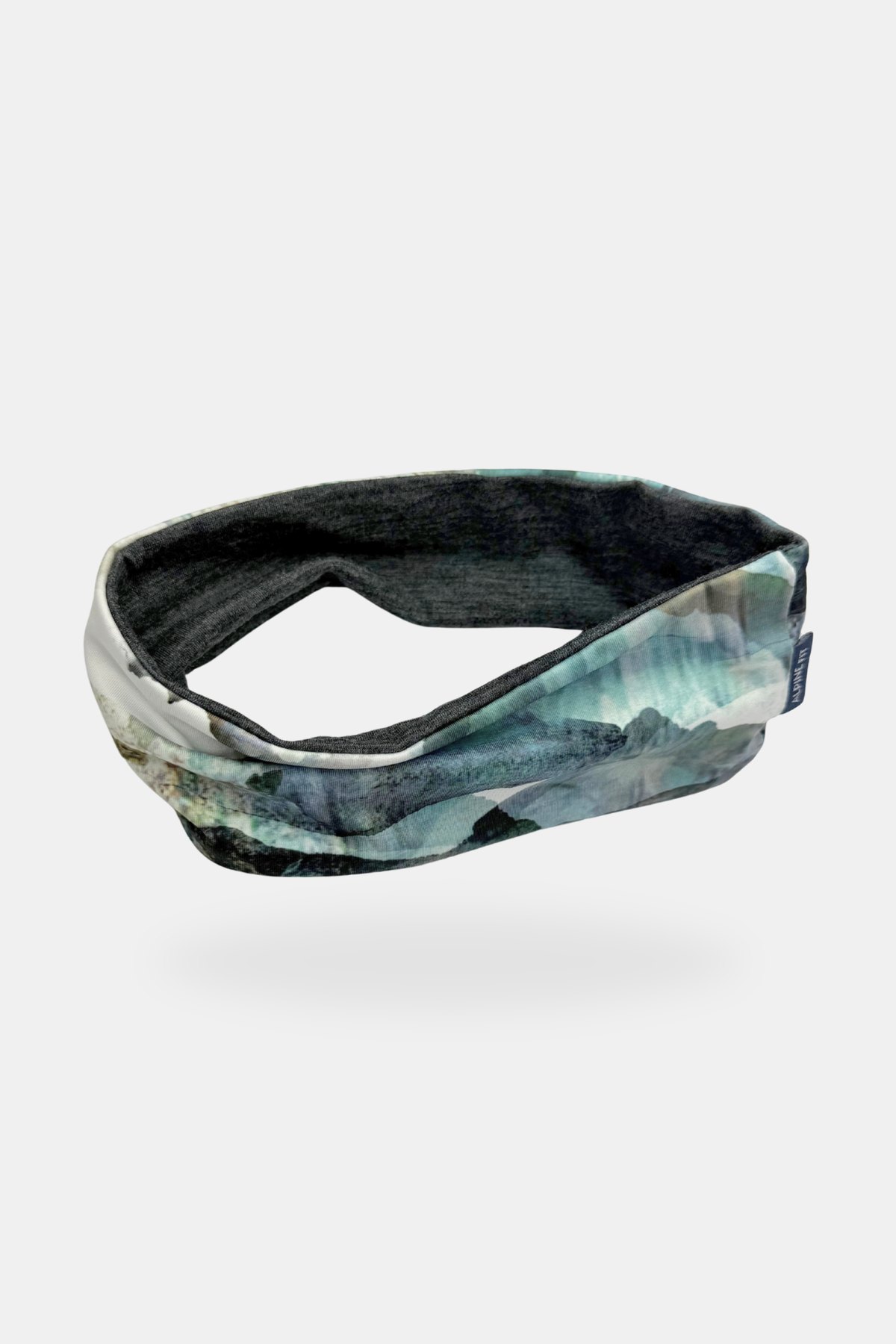Merino Wool Lined Headband - Chugach Dusk