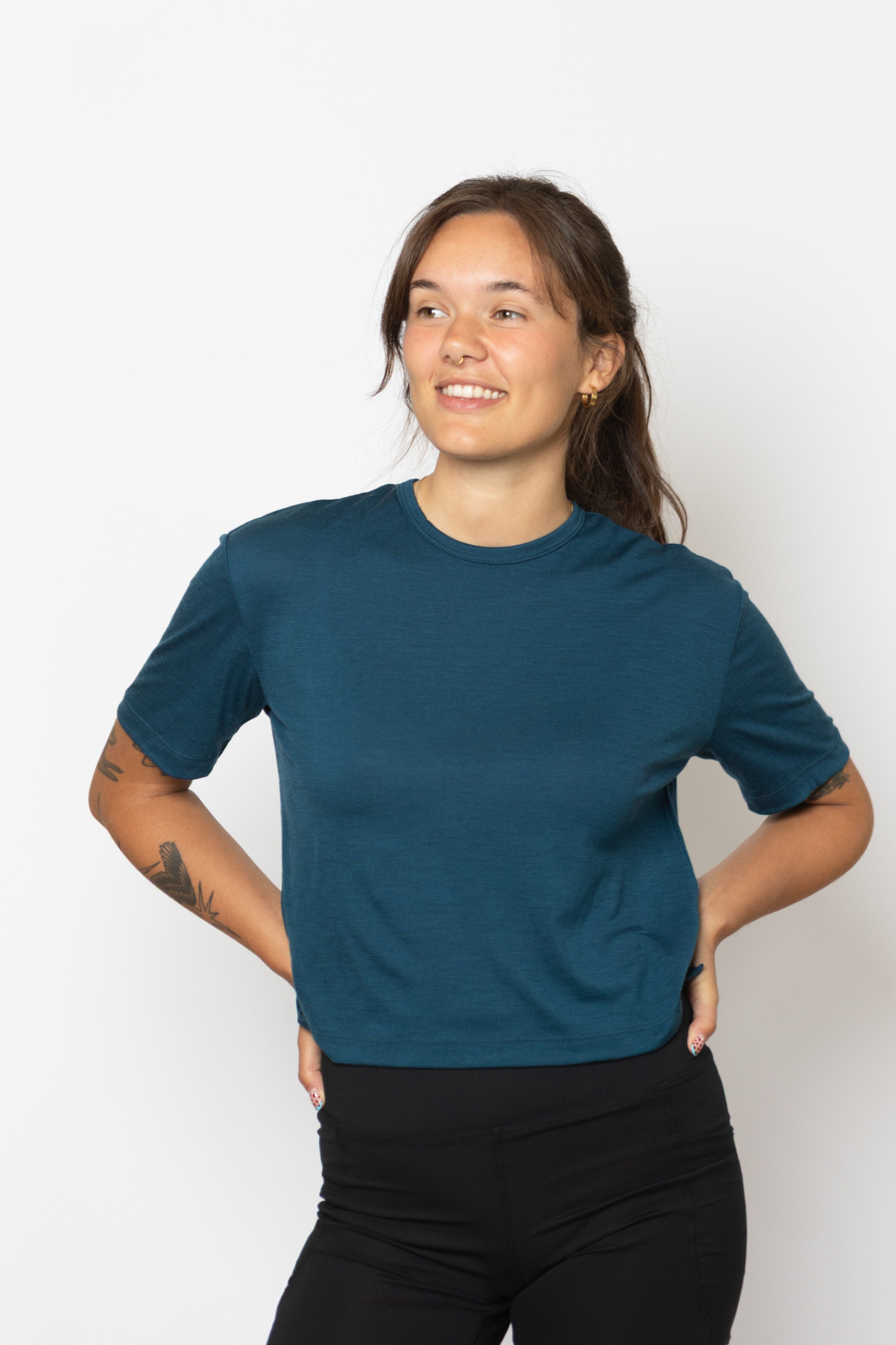 Merino Wool Travel T-Shirt - Outer Coast Blue