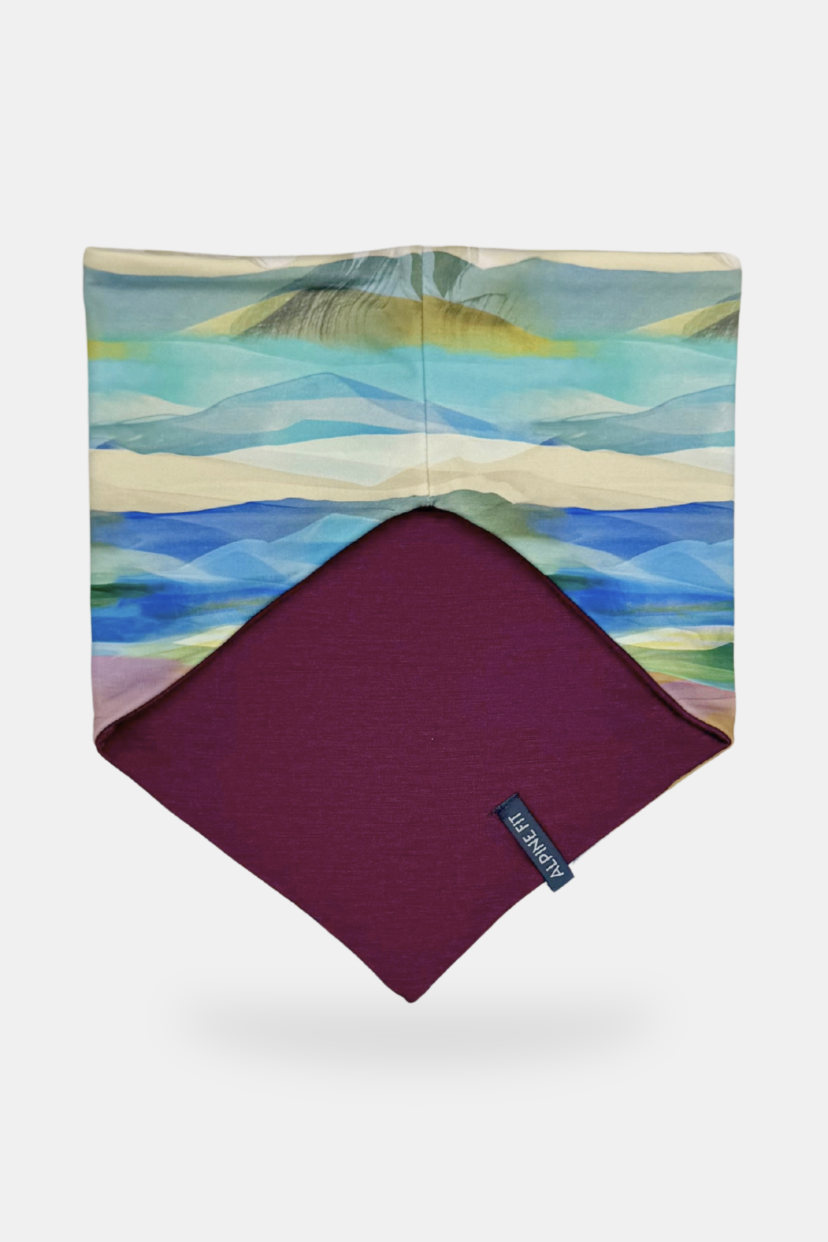 Mountain V Merino Wool Neck Warmer - Rainbow Peak