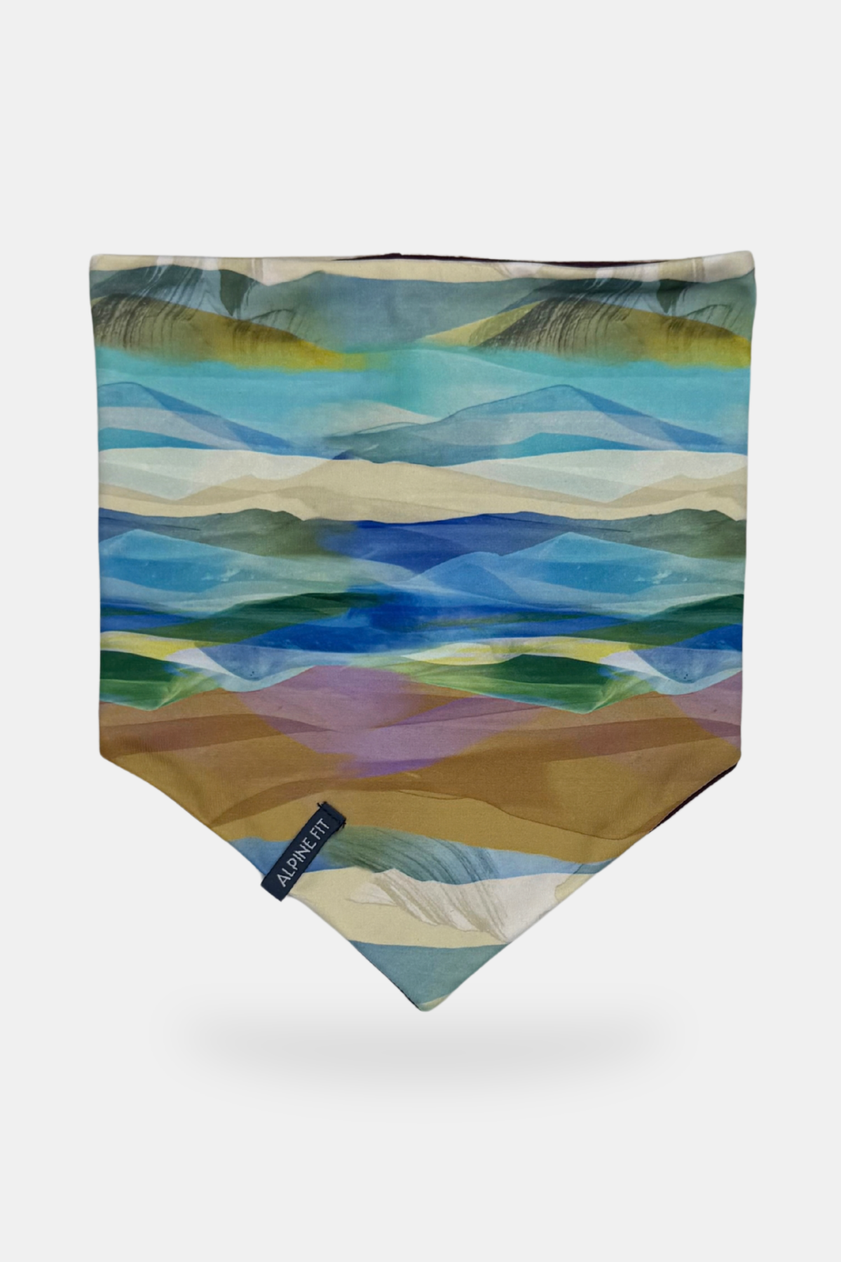 Mountain V Merino Wool Neck Warmer - Rainbow Peak