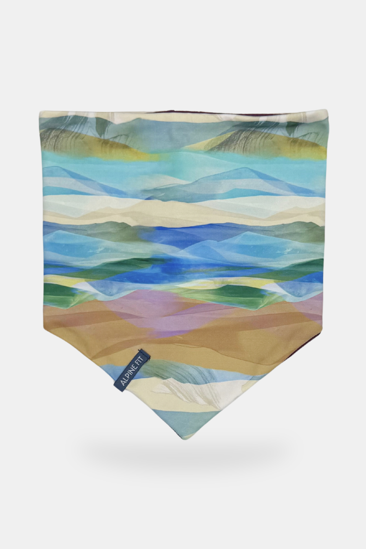 Mountain V Merino Wool Neck Warmer - Rainbow Peak