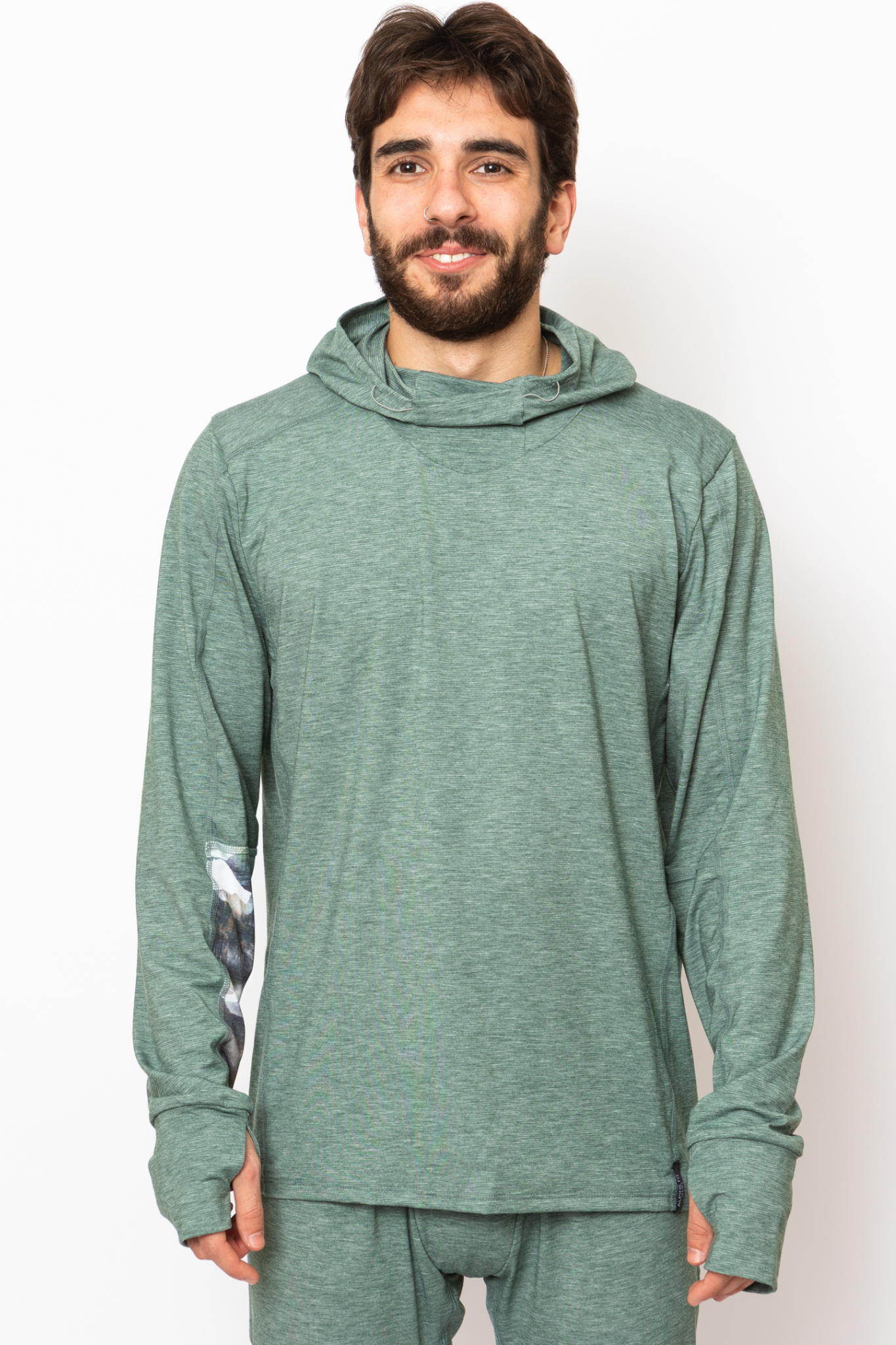 Men's Hooded Treeline Long Sleeve