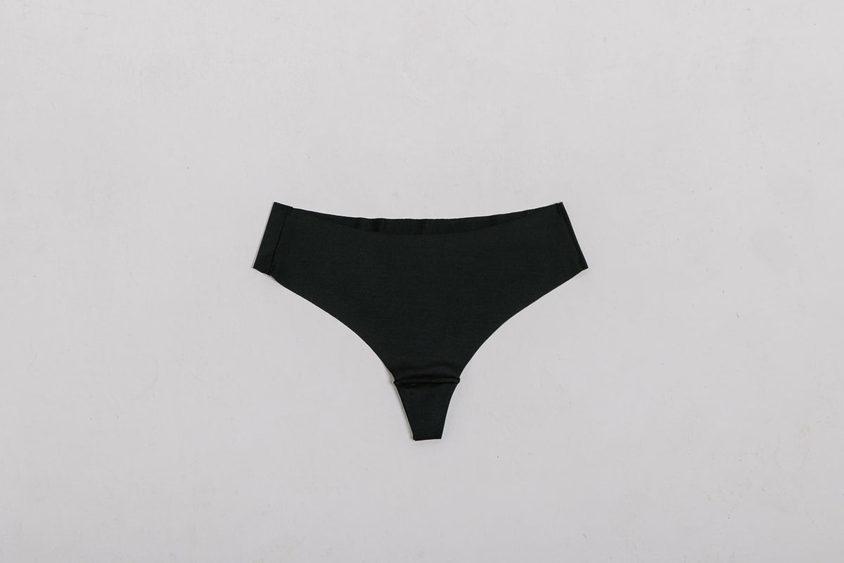 Alpine Fit Athletic Thong Obsidian Cove Black, Flat lay