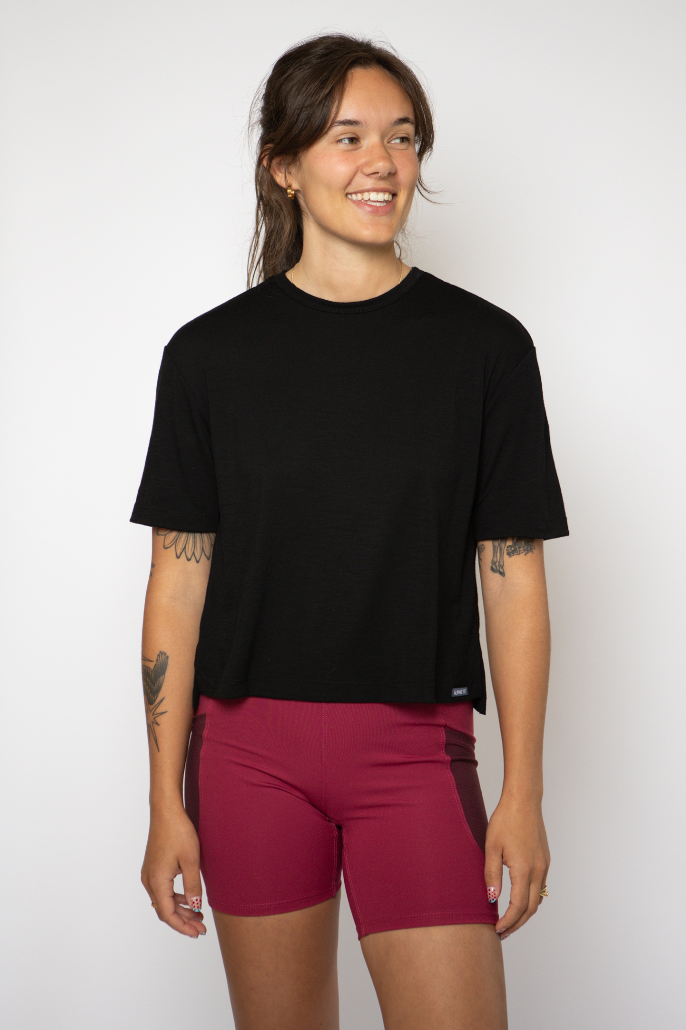 Merino Wool Travel T-Shirt - Black