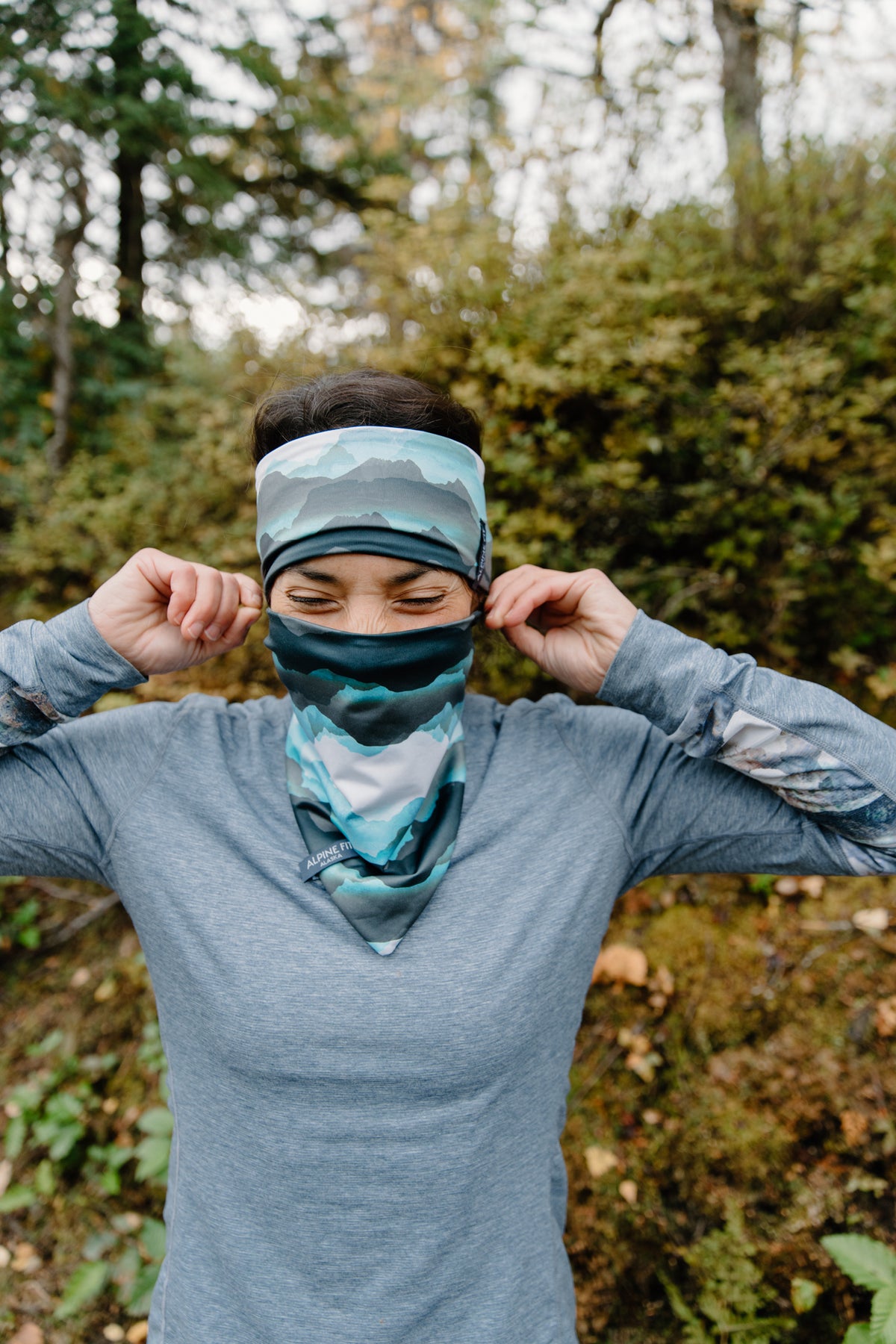 Alpine fit Merino wool lined headband sea to sky second outdoor activity image