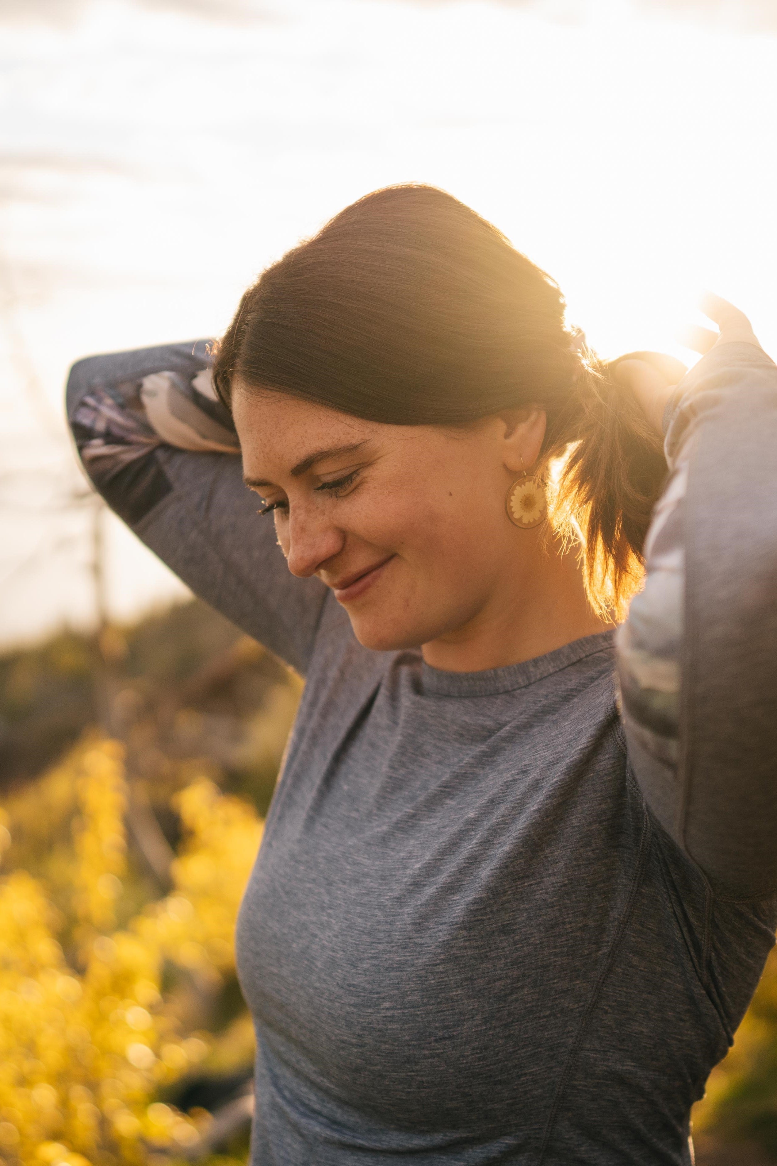 - Alpine fit rendezvous ridge long sleeve misty bering sea blue outdoor activity image