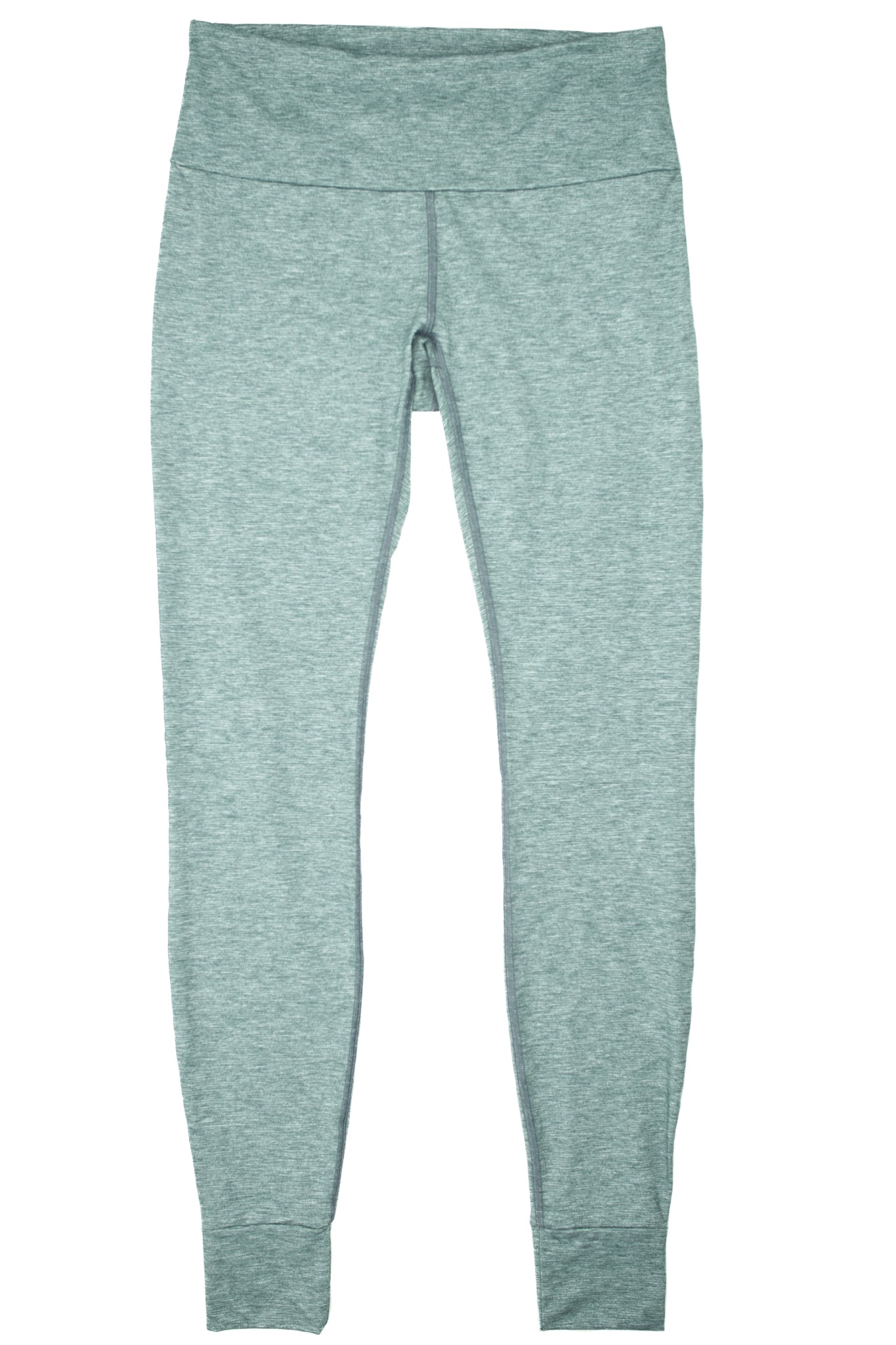 alpine fit green base layer bottoms flat lay
