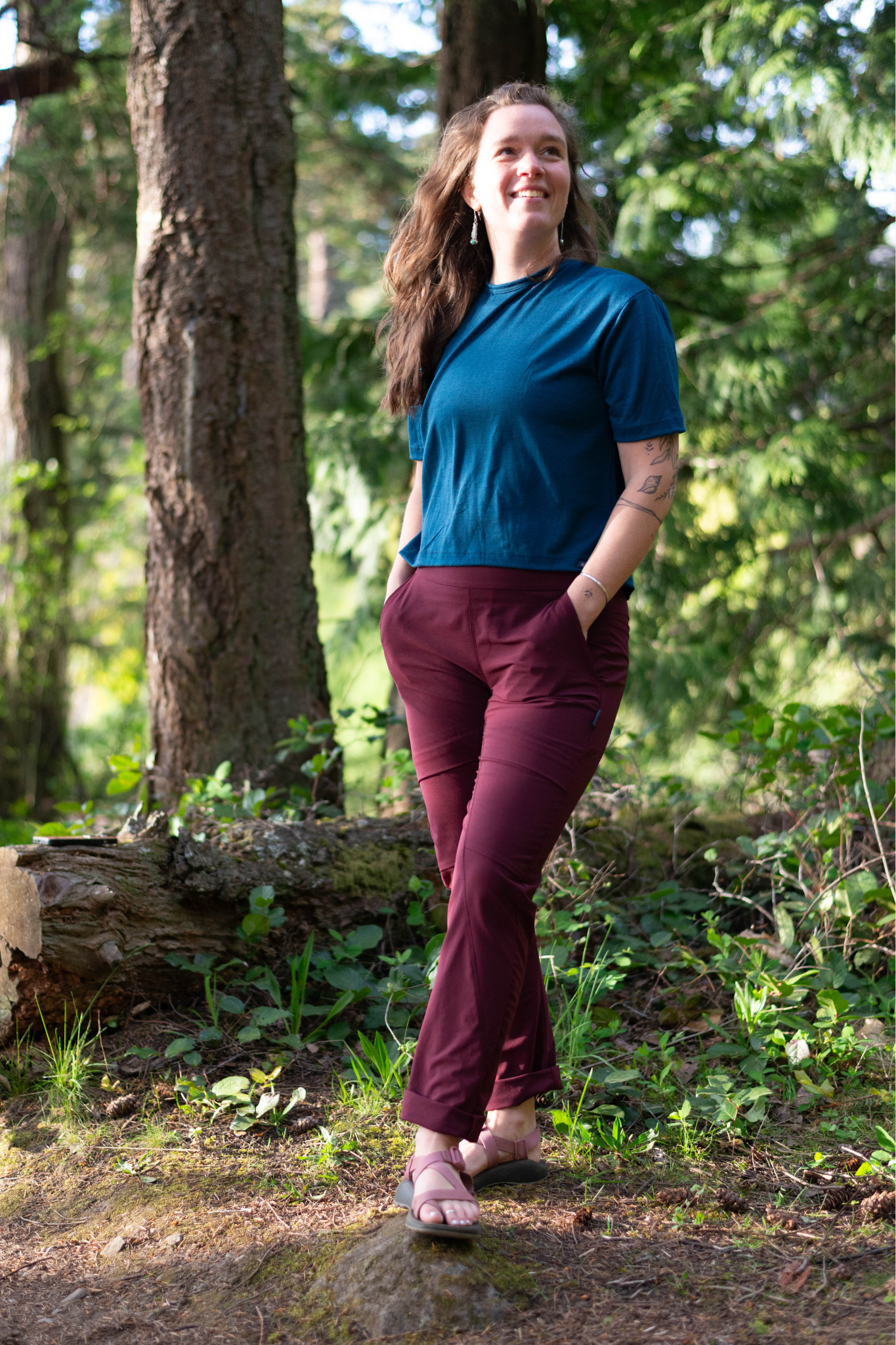 Merino Wool Travel T-Shirt - Outer Coast Blue