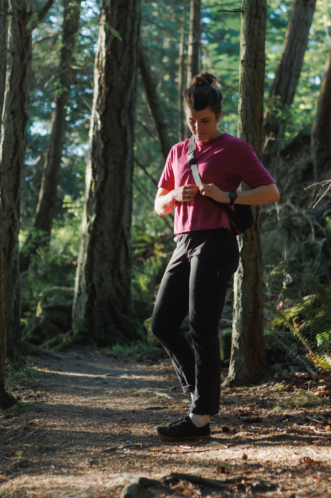 Merino Wool Travel T-Shirt - Berry