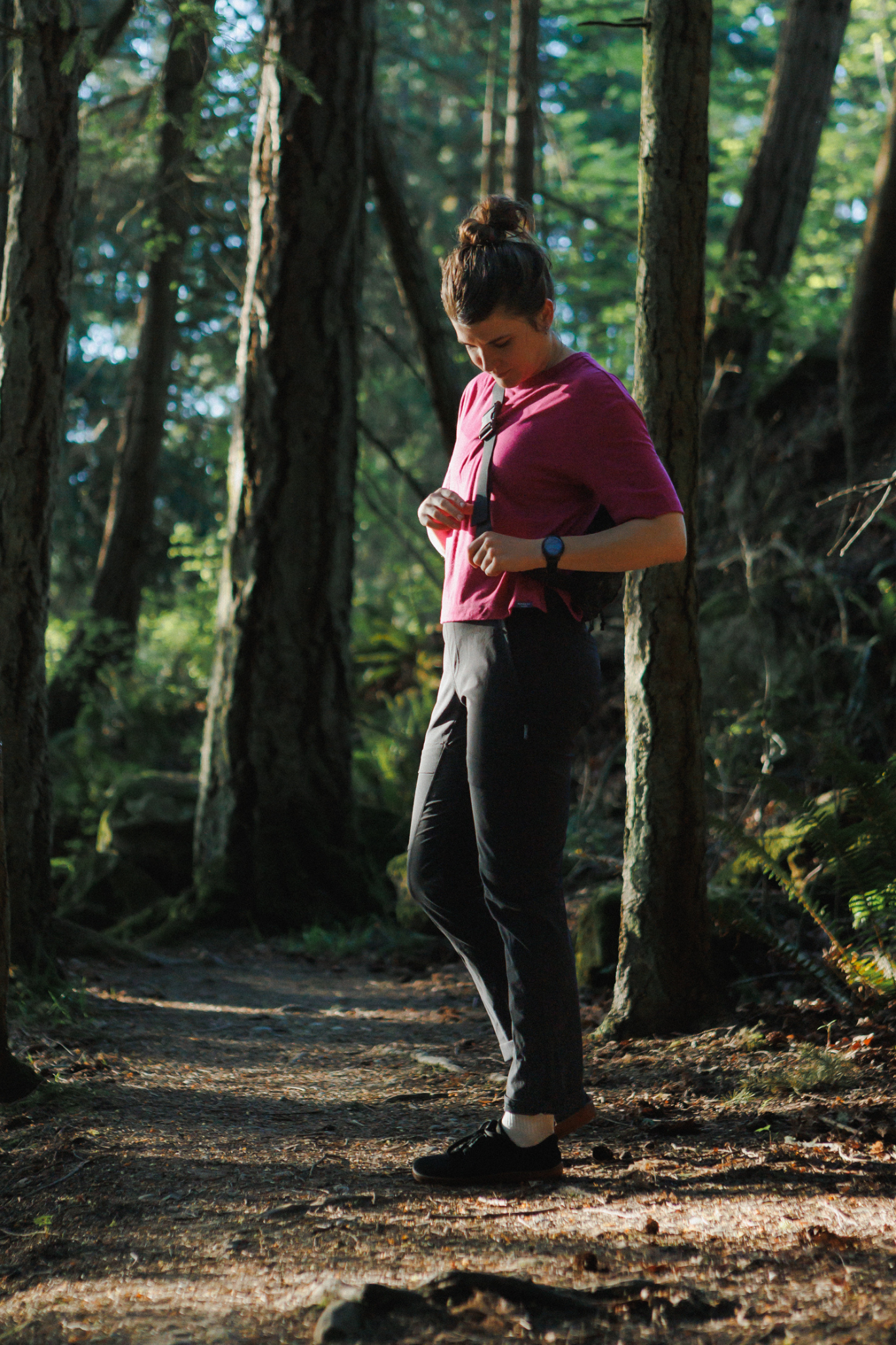 Merino Wool Travel T-Shirt - Berry
