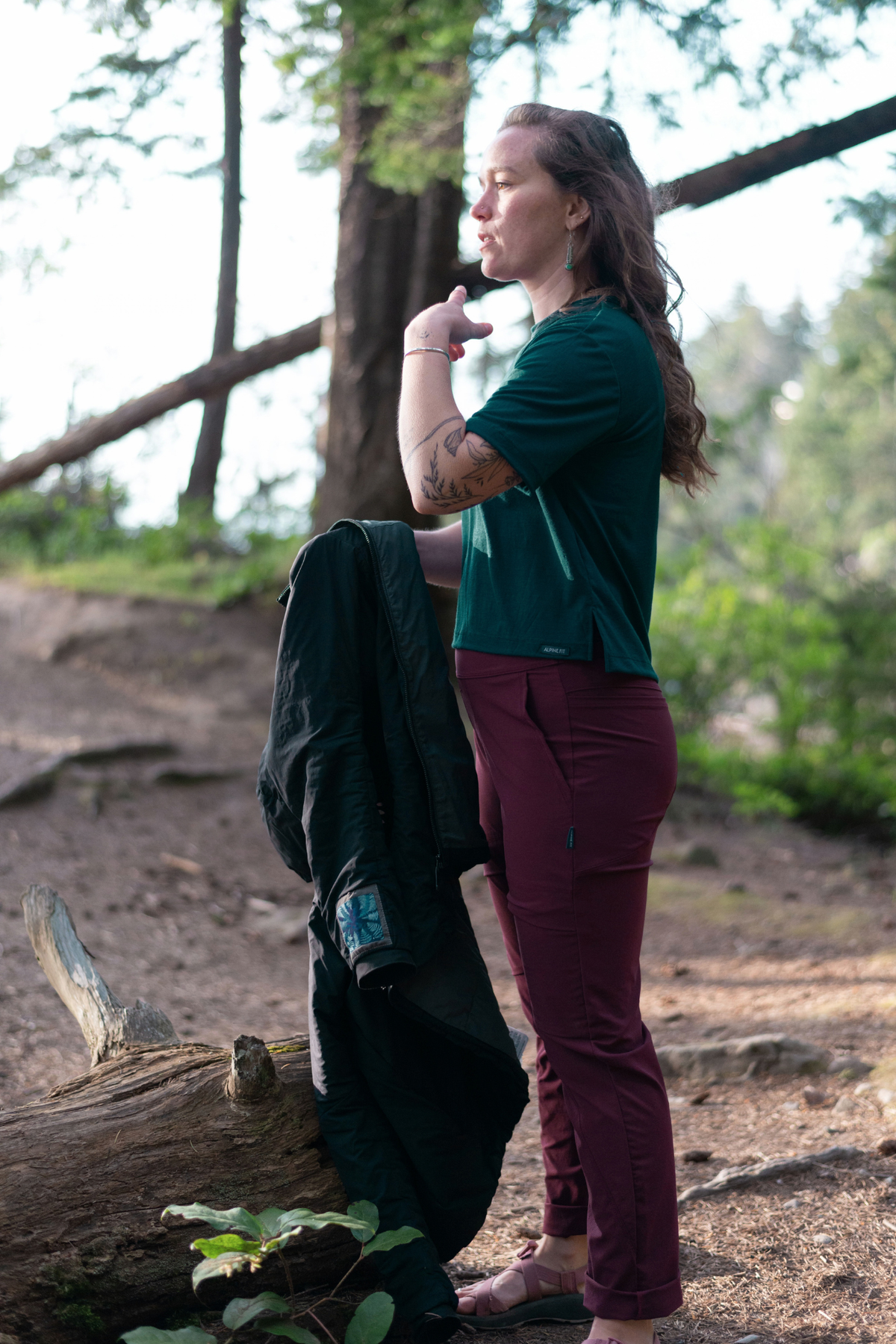 Merino Wool Travel T-Shirt - Forest