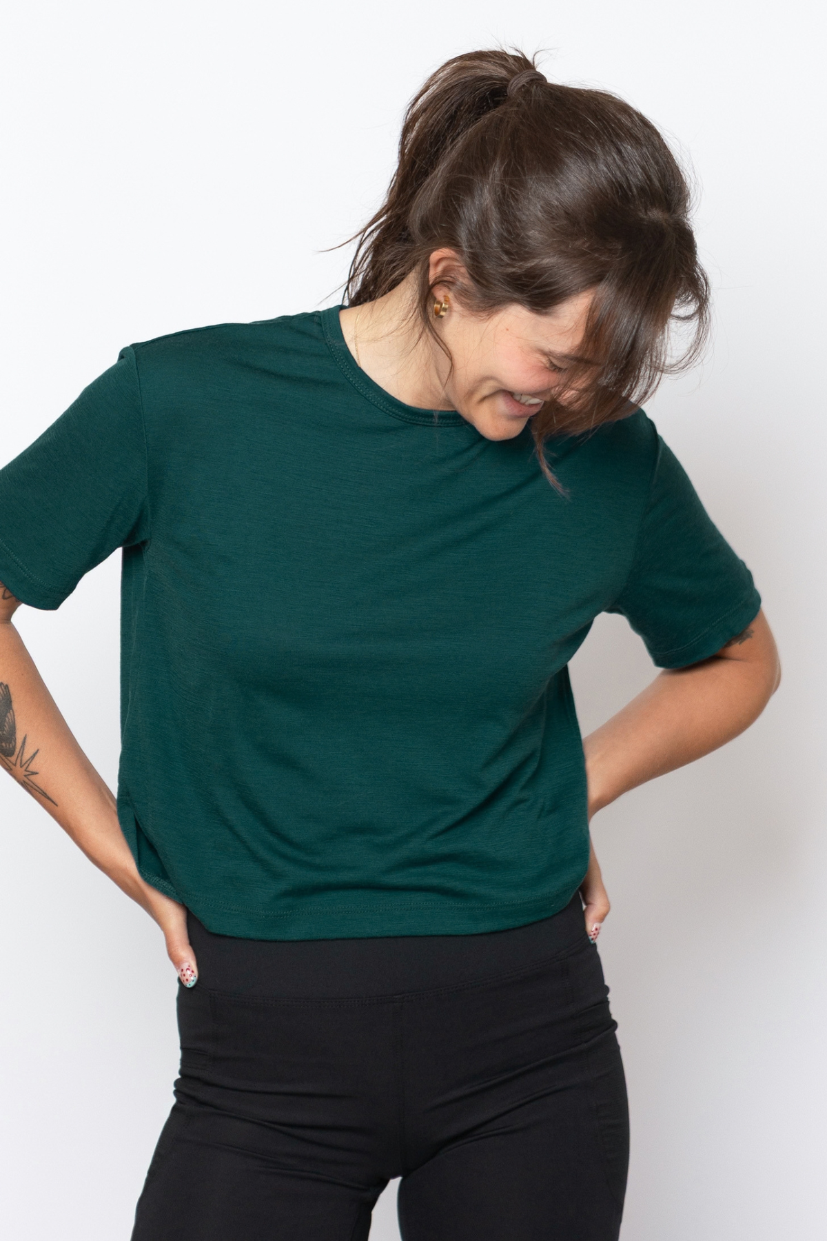 Merino Wool Travel T-Shirt - Forest