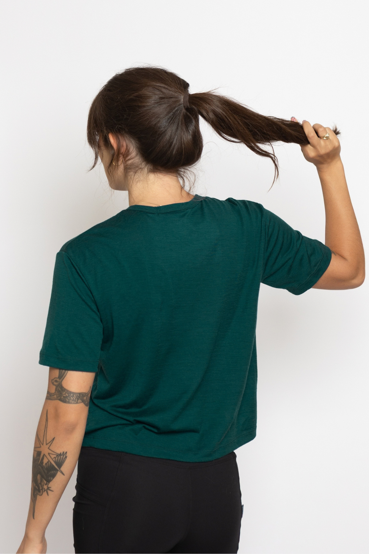 Merino Wool Travel T-Shirt - Forest