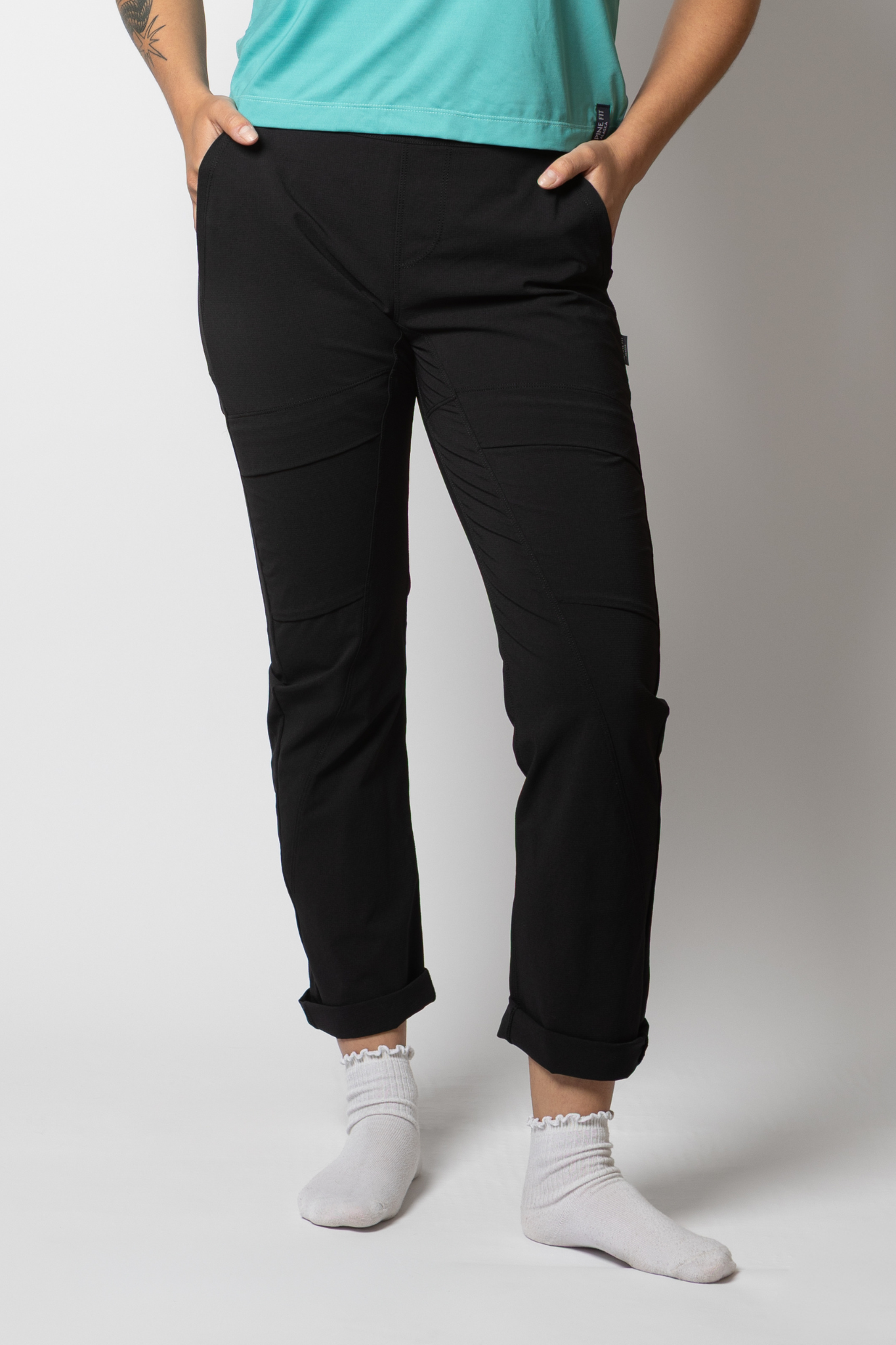 Backpacker Barrel Leg Pants - Black | Lightweight Hiking & Travel Pants