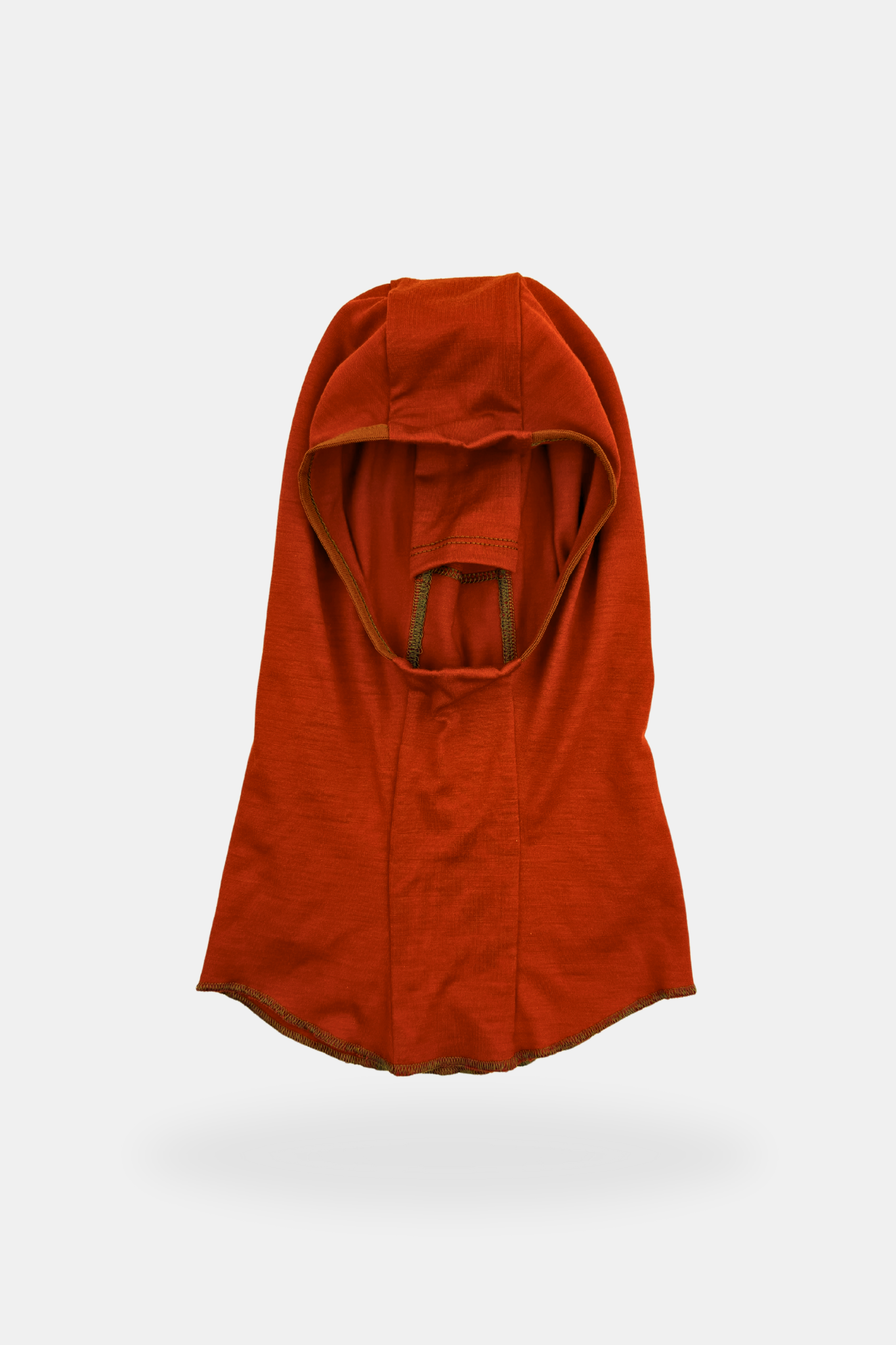 Alpine fit Merino wool balaclava Rust front image