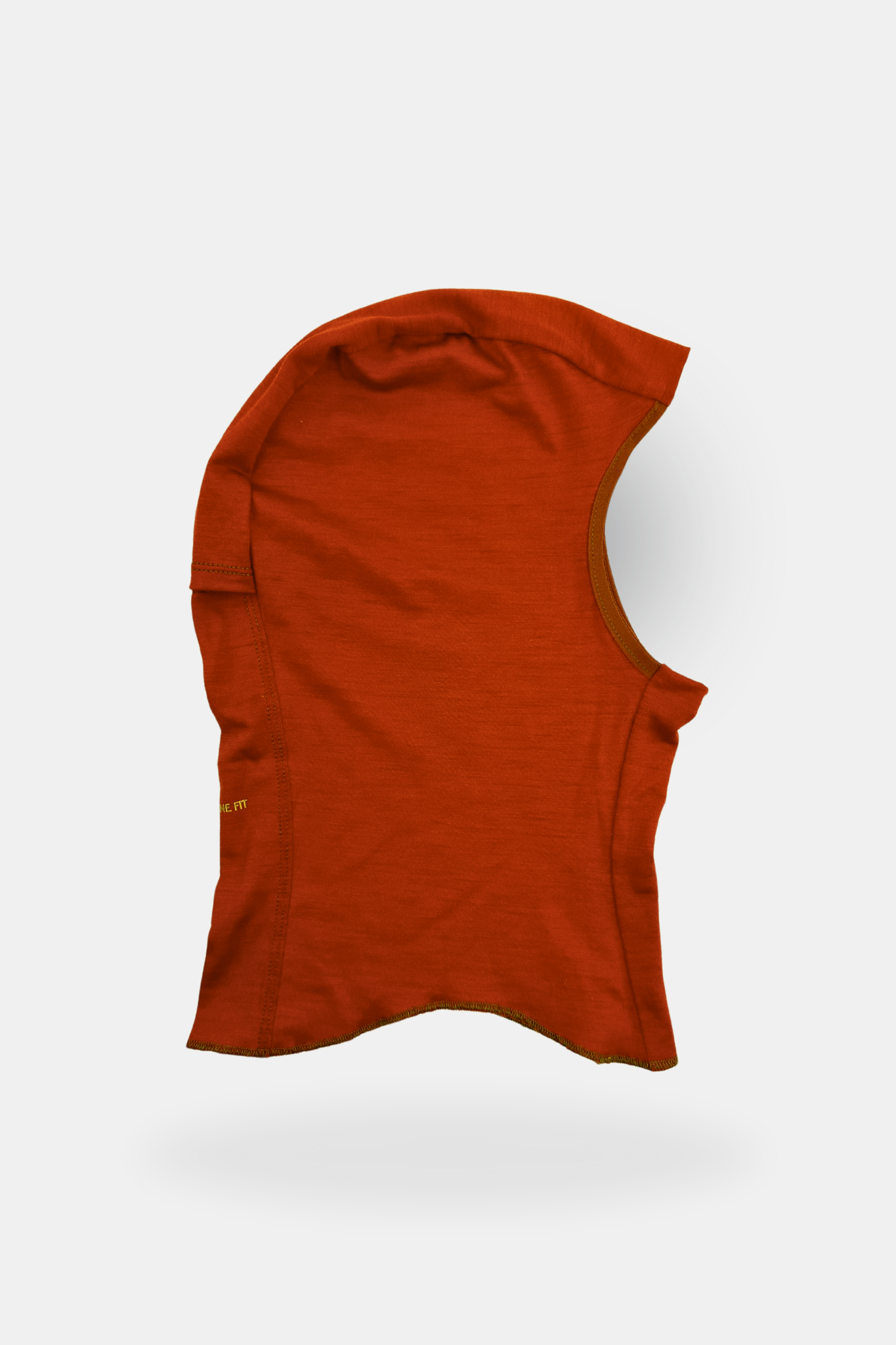 Alpine fit Merino wool balaclava Rust side image