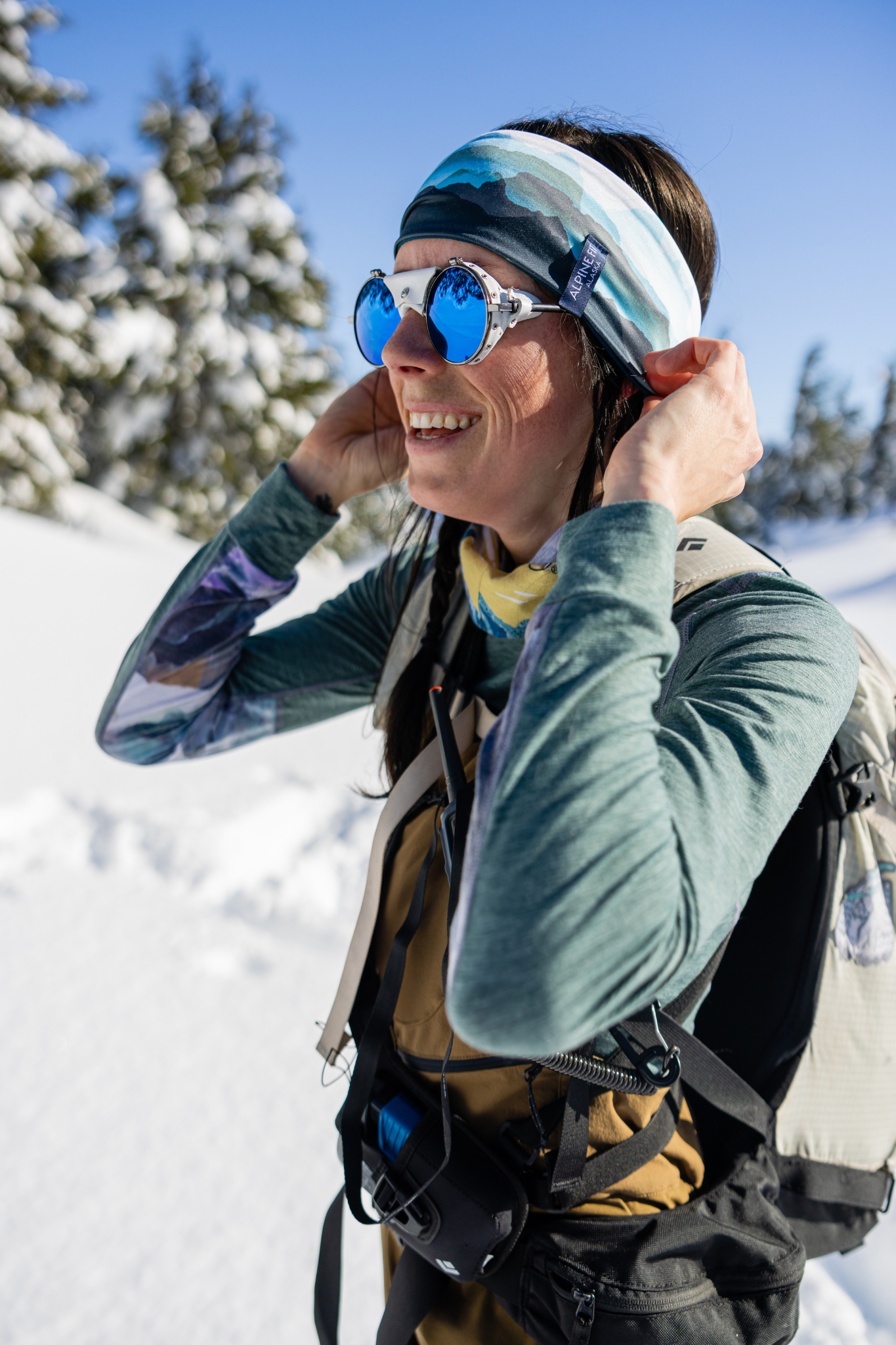 ski goggle headband Trailhead Cozy Fleece Headband