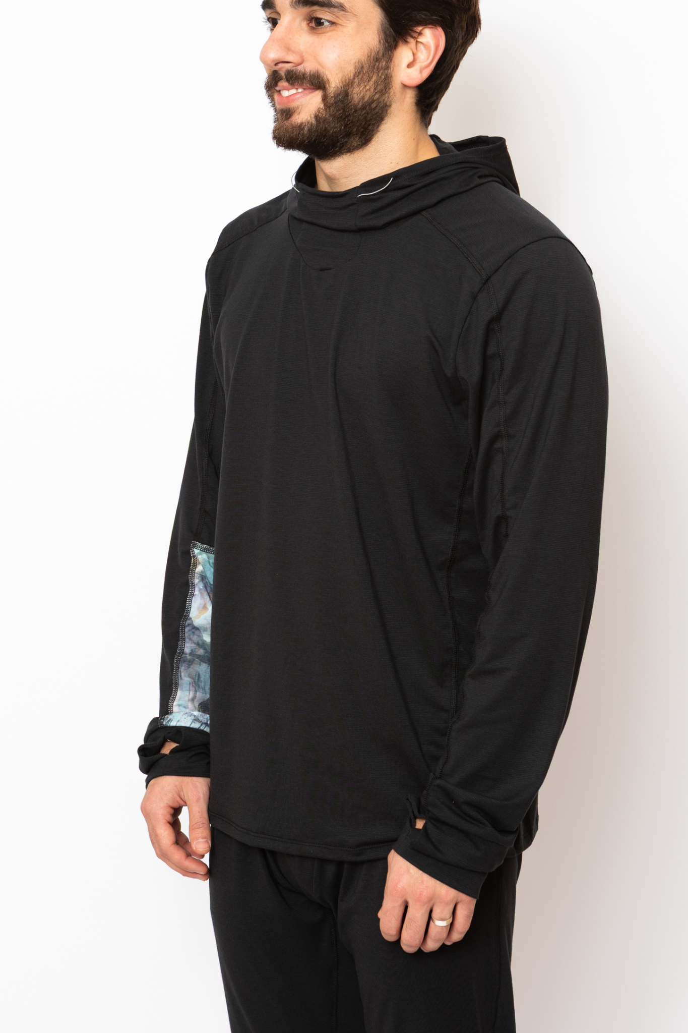 Men's Hooded Treeline Long Sleeve