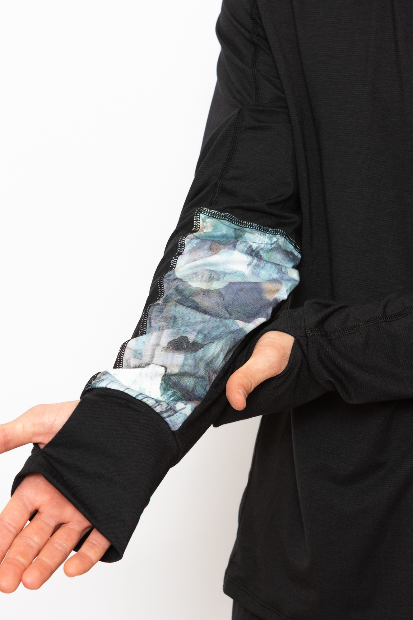 Men's Hooded Treeline Long Sleeve