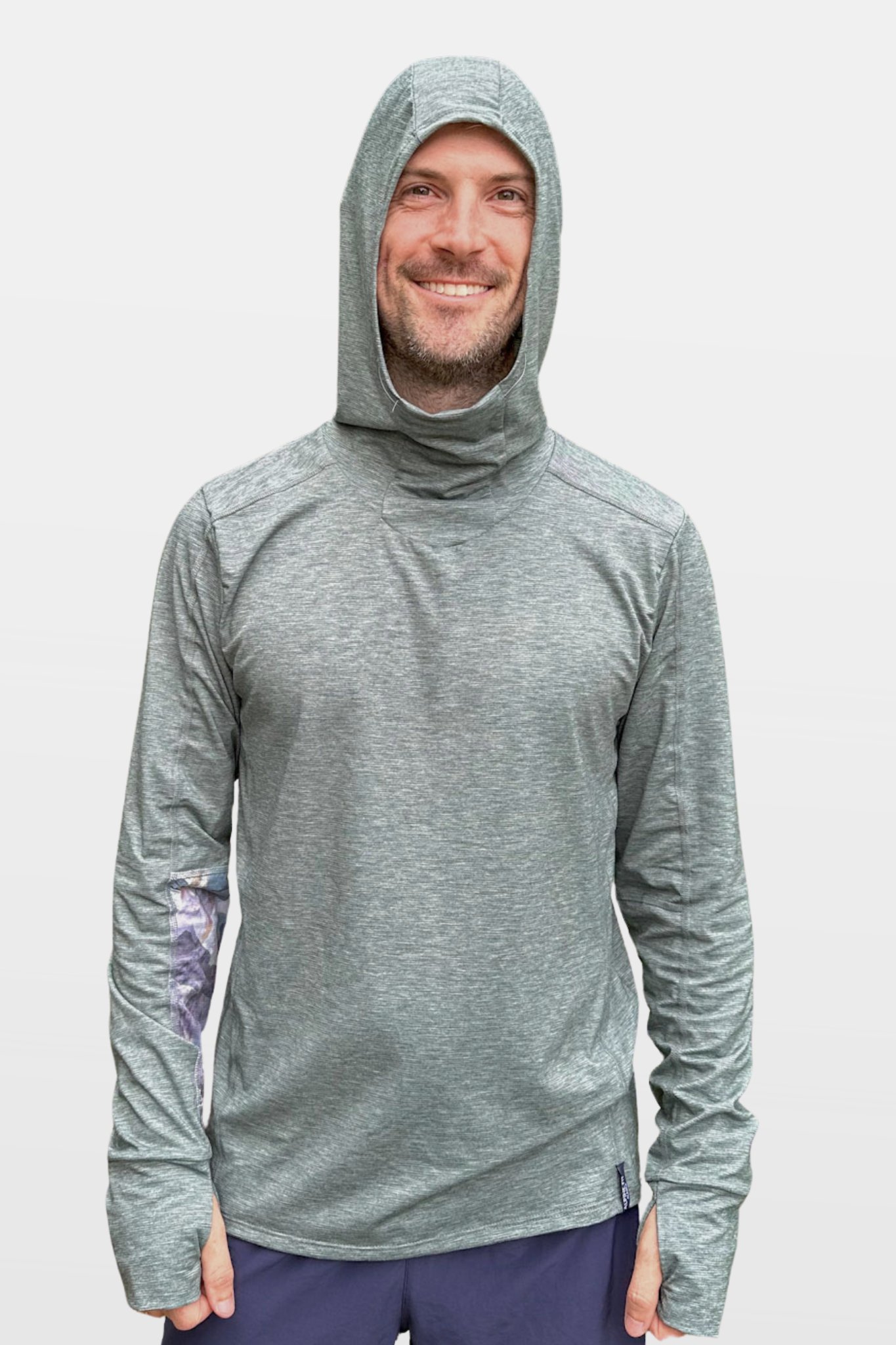 Men's Hooded Treeline Long Sleeve
