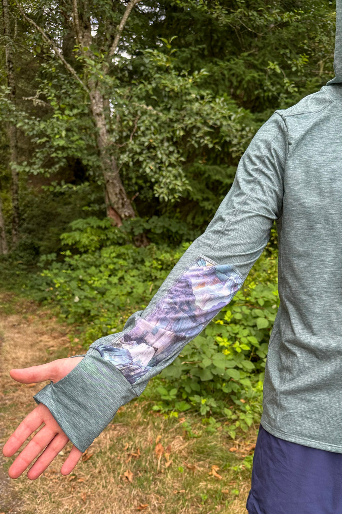 Men's Hooded Treeline Long Sleeve