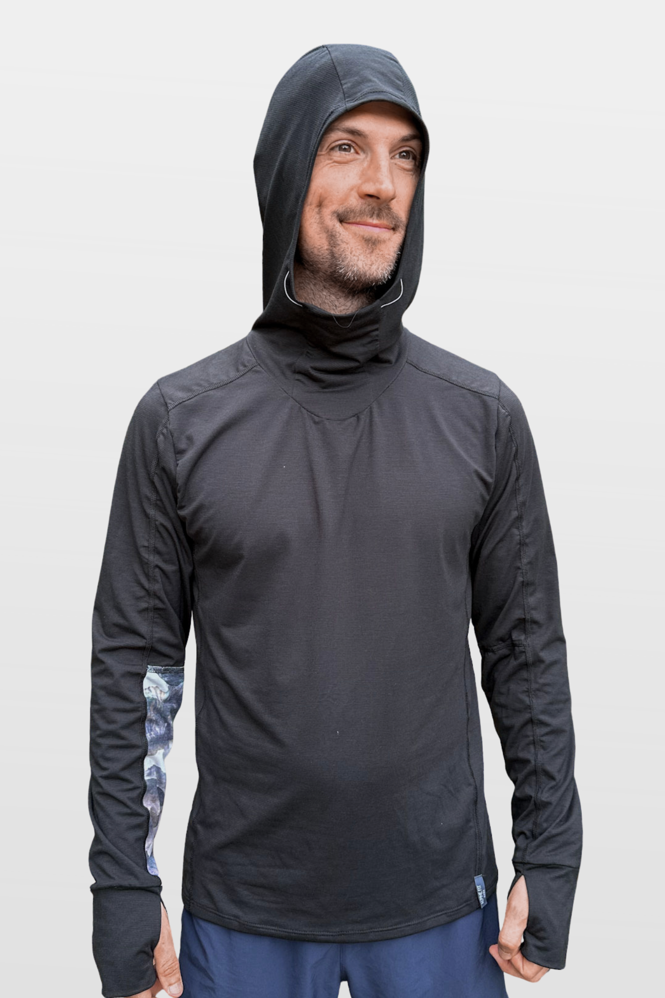 Men's Hooded Treeline Long Sleeve