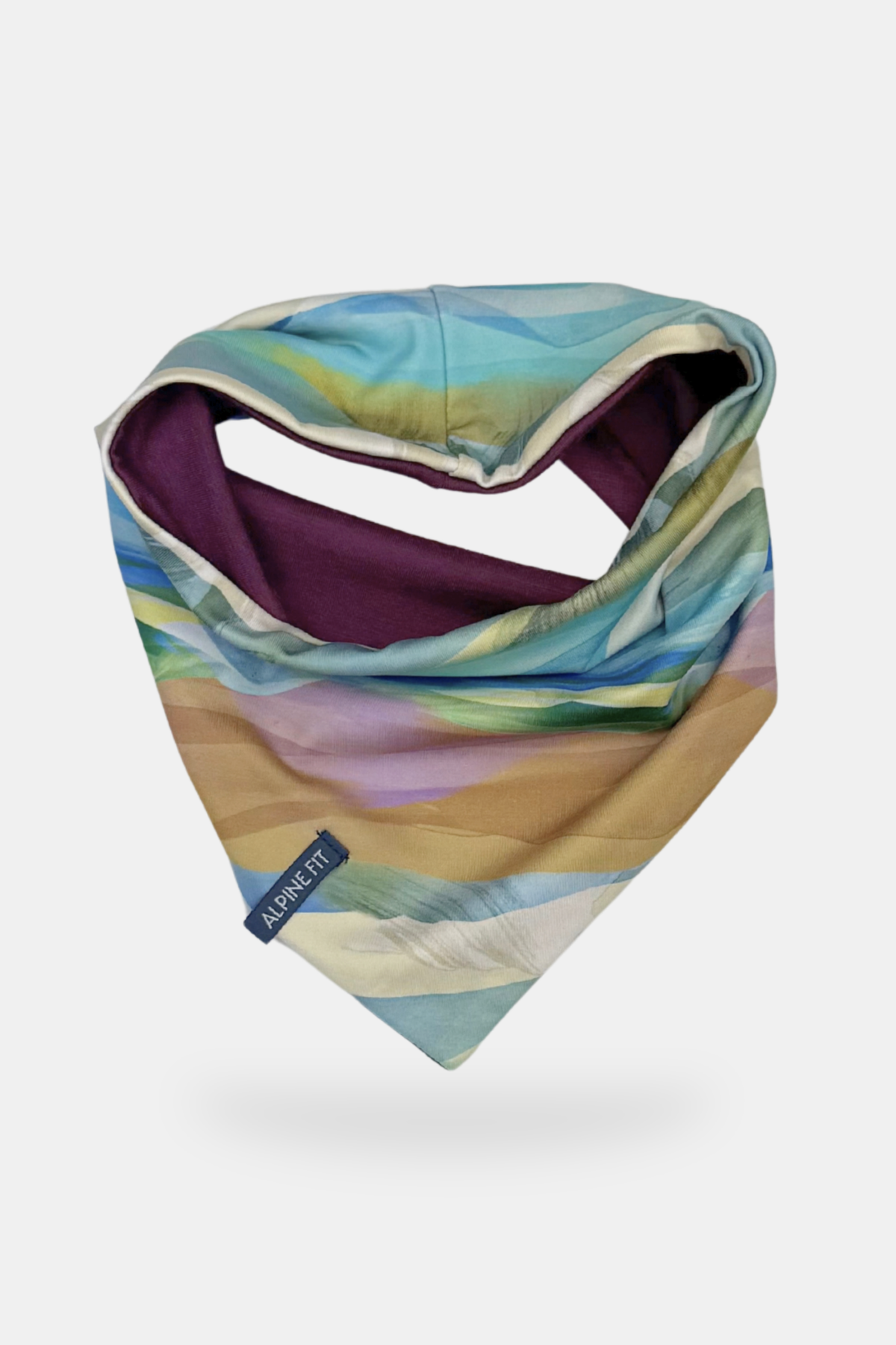 Mountain V Merino Wool Neck Warmer - Rainbow Peak