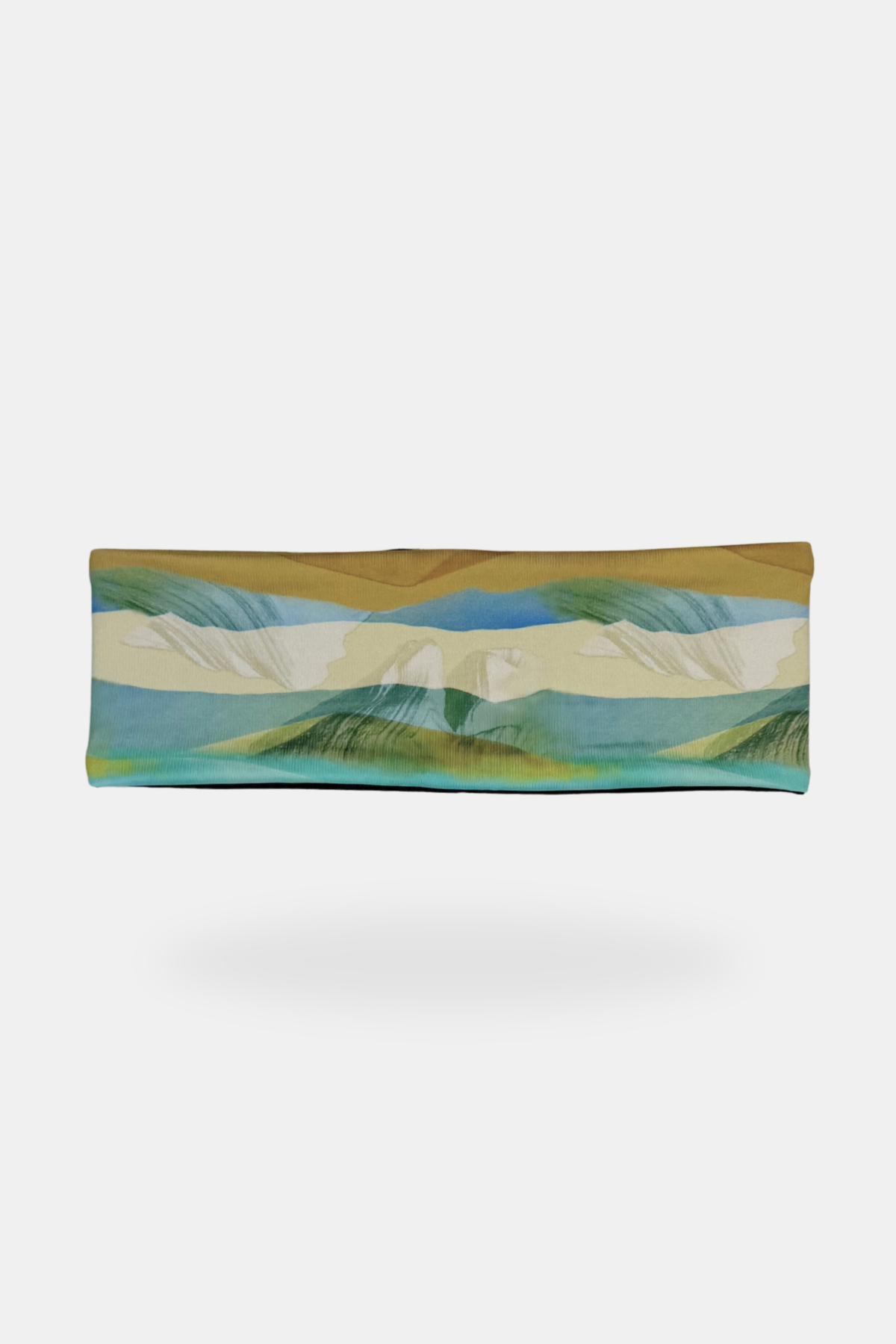 Merino Wool Lined Headband - Rainbow Peak