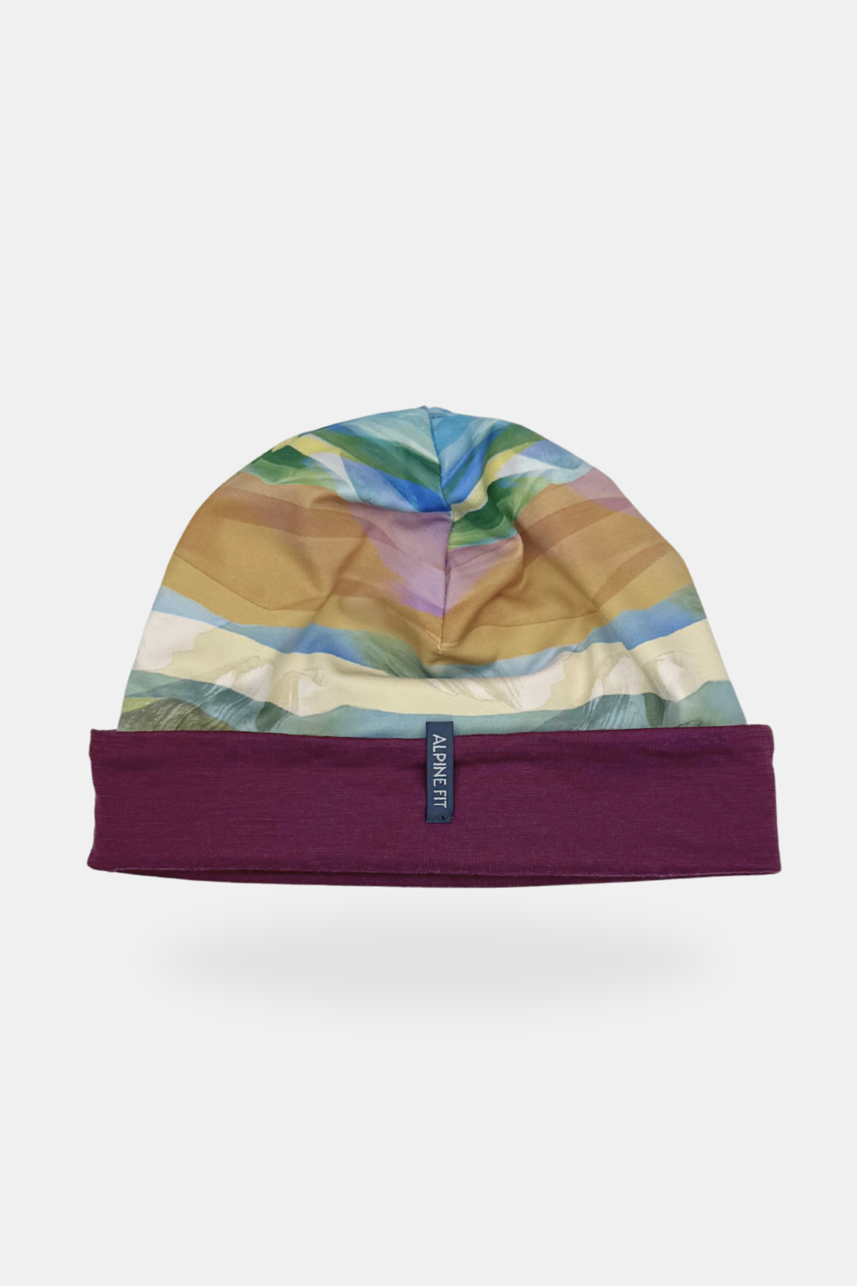 Go All Winter Merino Wool Lined Hat - Rainbow Peak
