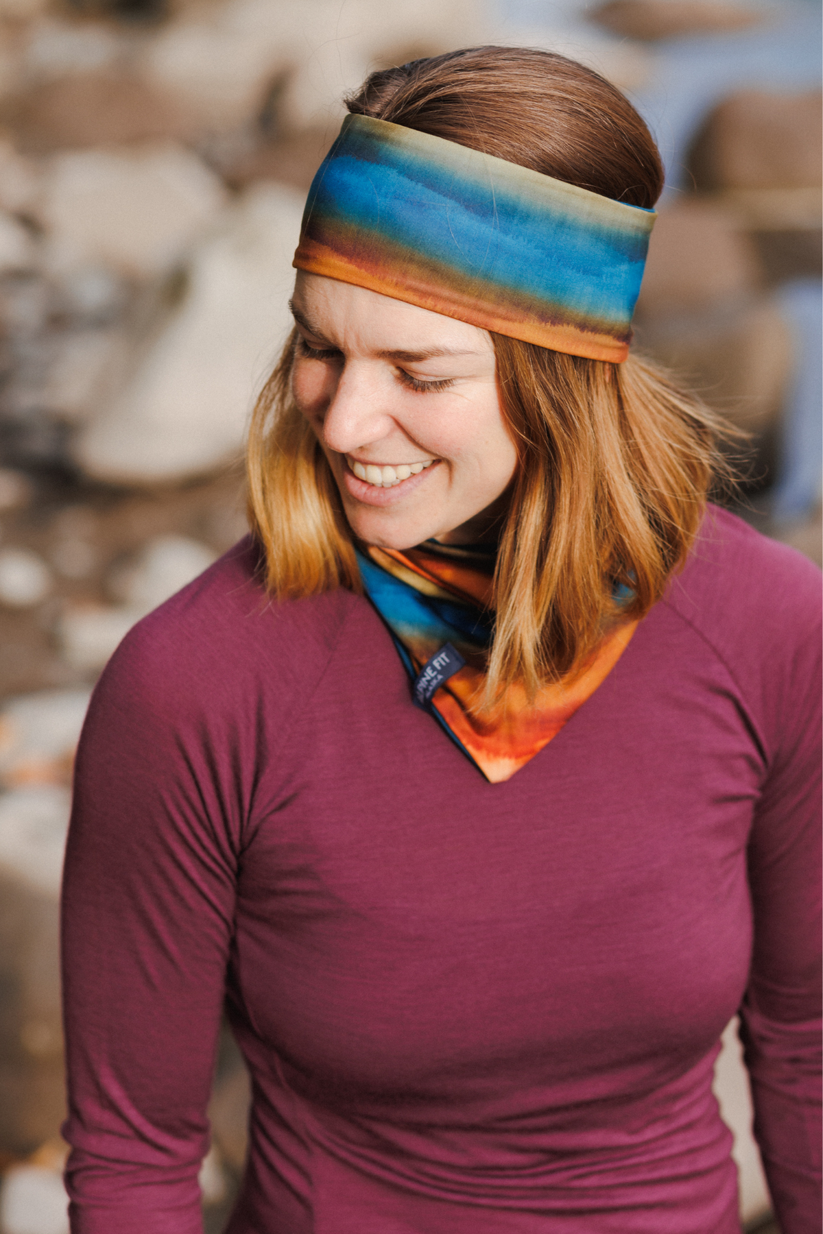 Merino Wool Lined Headband - Grasslands