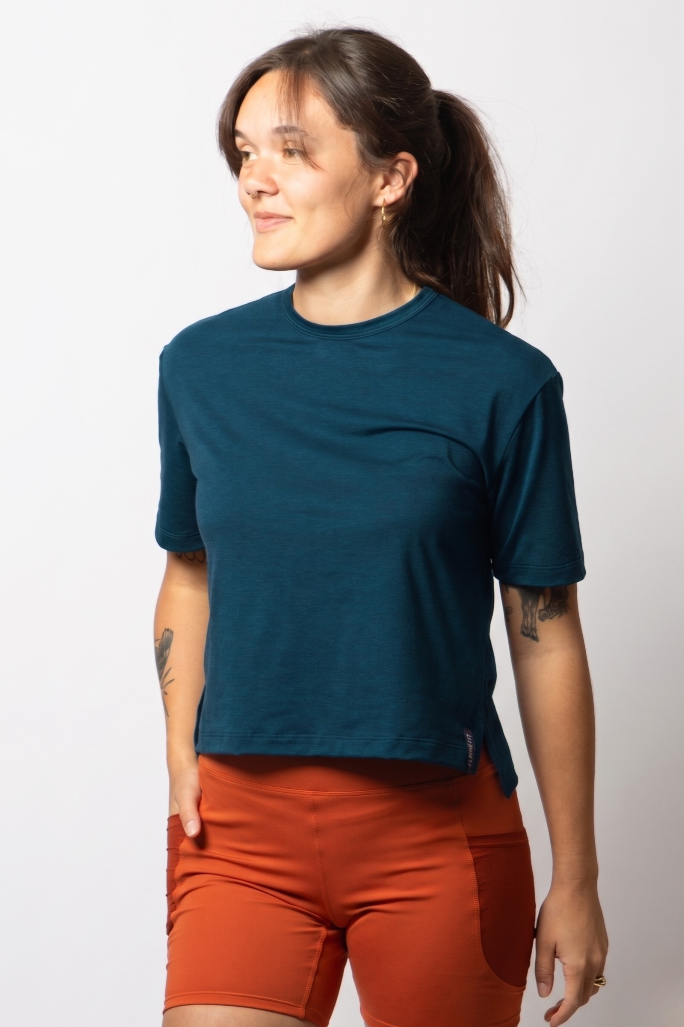 Merino Wool Travel T-Shirt - Outer Coast Blue