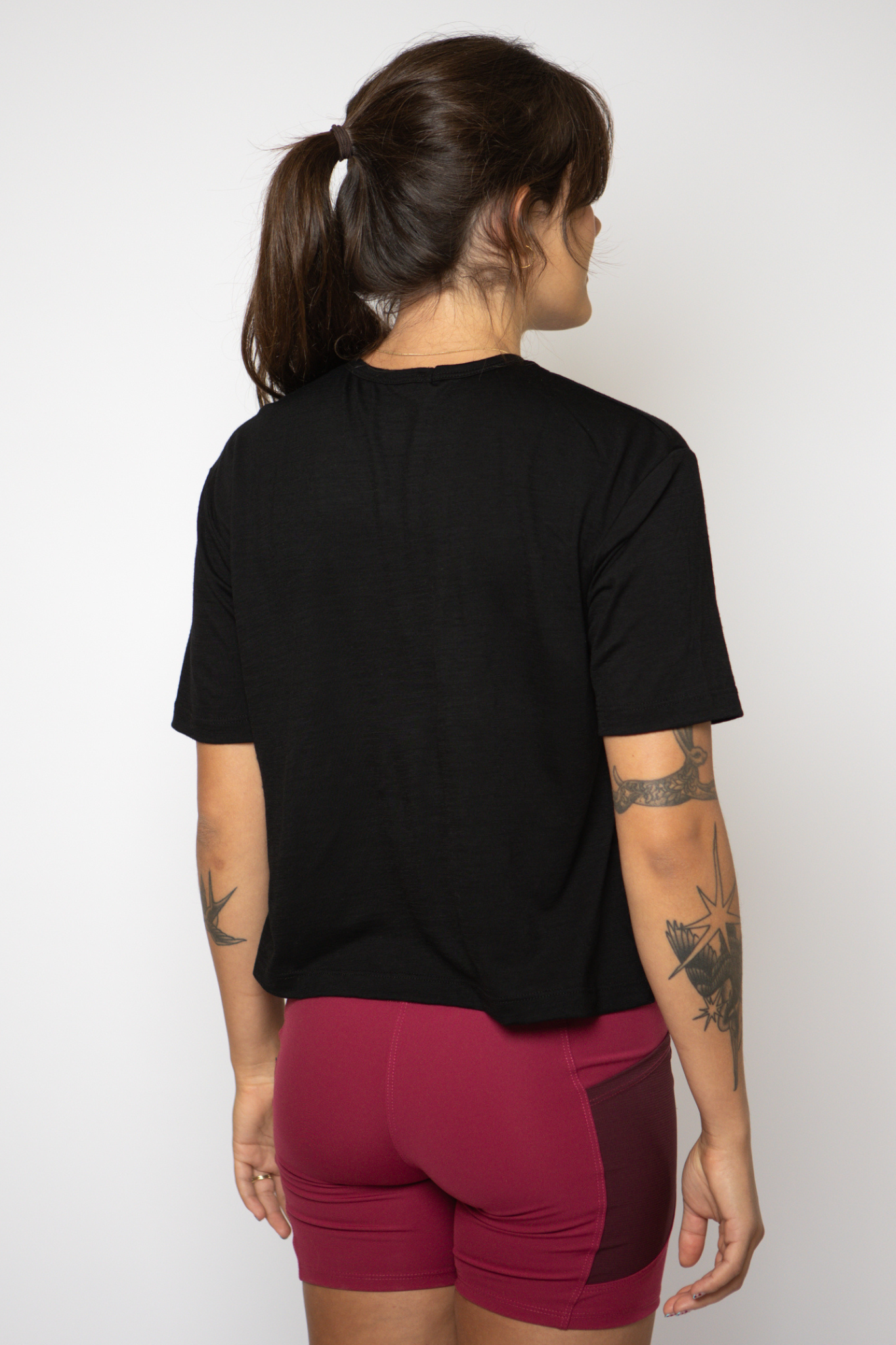 Merino Wool Travel T-Shirt - Black