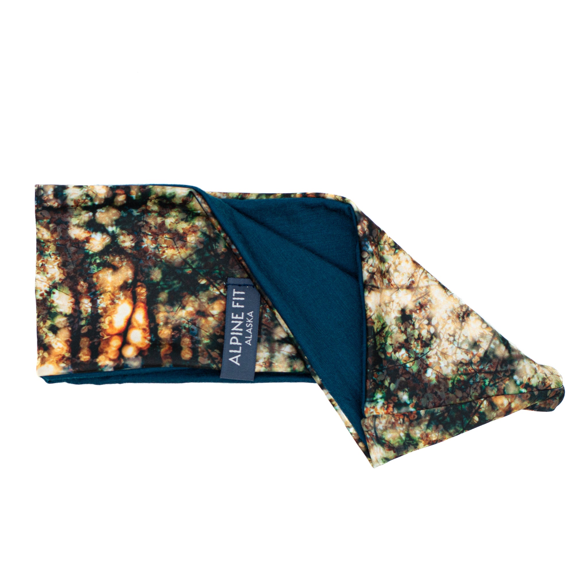alpine fit merino wool headband print in and out